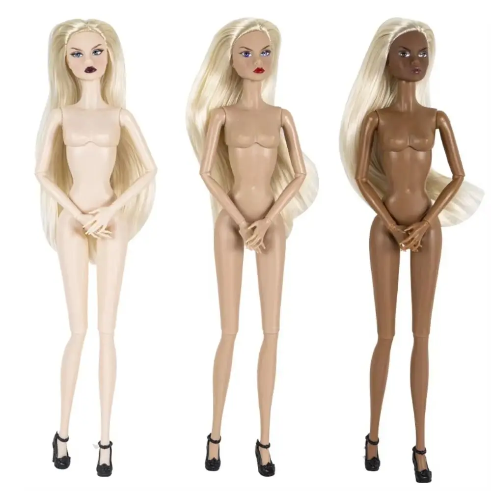 Fashion 1/6 European Supermodel Doll Normal/Dark Skin Cold Face Female Doll 33cm Multi-joint Doll Action Figure Kids Toy