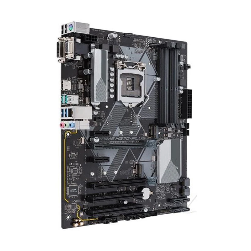 Motherboards usadas para Intel Desktop Mainboard, PRIME H370-PLUS, LGA 1151, DDR4, 64GB, ATX, M.2, NVME, SATA III, USB 3.0