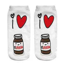 Women's 3D Food Character Socks Nutella #3