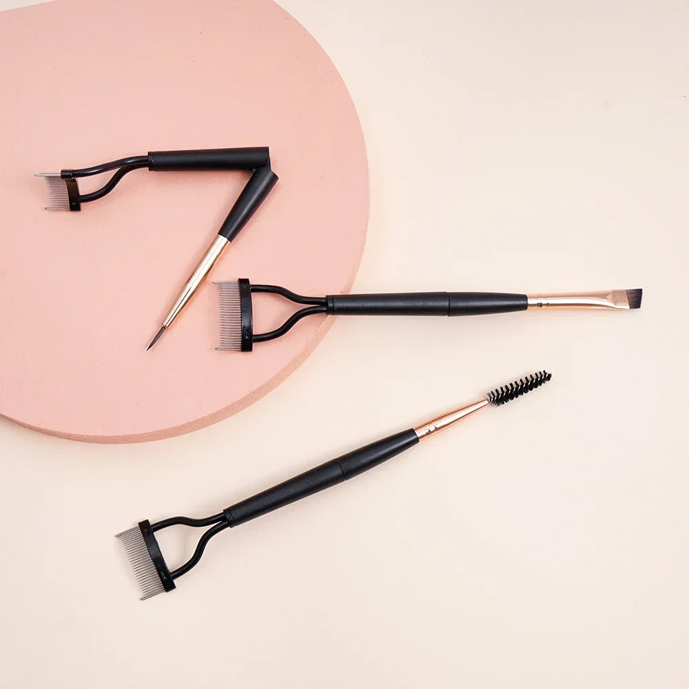 Wimper Schoonheid Opvouwbare Separator Draagbare Wimper Borstel Kam Mascara Krul Wimper Rvs Wimper Kammen Gereedschap