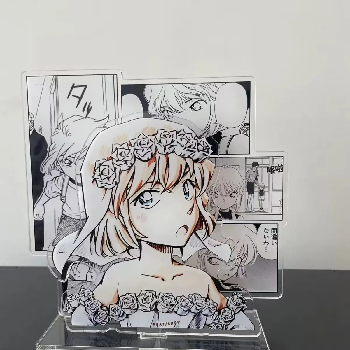 

«Детектив Конан», веерная оригинальная картина "Айя Хайbara", декоративная комбинация, украшение двойной вазы.