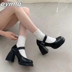 Hollow sandals women's 2022 summer new Baotou sandals women's big head high heel adhesive shoes thick heel Mary Jane