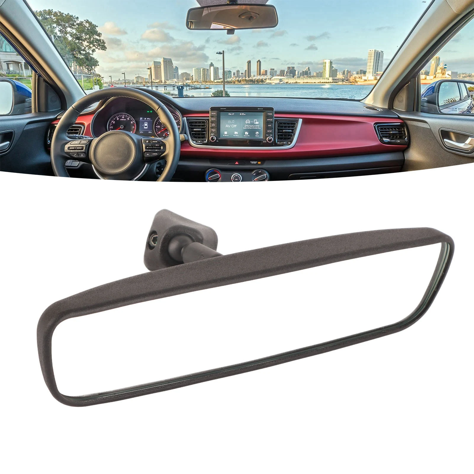 Inside Rear View Mirror Replacement Inside Rear View Mirror 85101 3X100 Inner Rear View Mirror Replacement for Accent Tucson