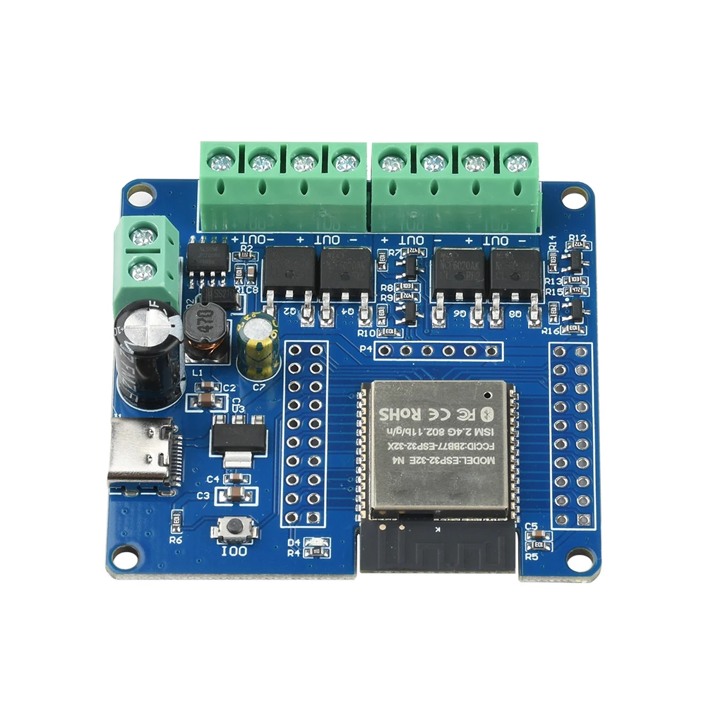 ESP32-32E Wifi Bluetooth Development Board 2/4 MOS Switch Module DC 5-60V Type C for Smart Home