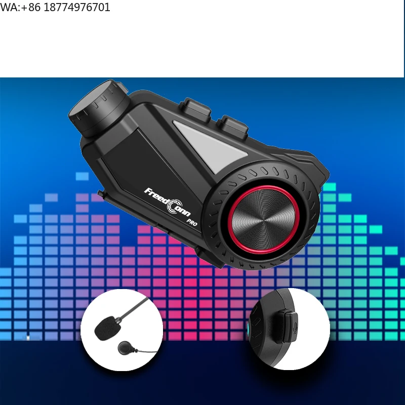 

Мотоциклетная интерком-система R3 PROV2 с камерой, записью, голосовым управлением, дальностью действия 1200 м и FM-радио