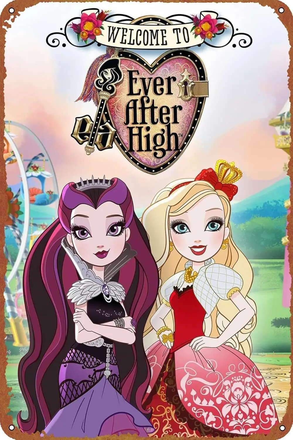 من أي وقت مضى بعد يوم الرافعة العالية: قصة من حكايات ملصق فريد من نوعه ريترو مضحك علامة معدنية 8x12 بوصة الألومنيوم جدار ديكور للمقاهي H