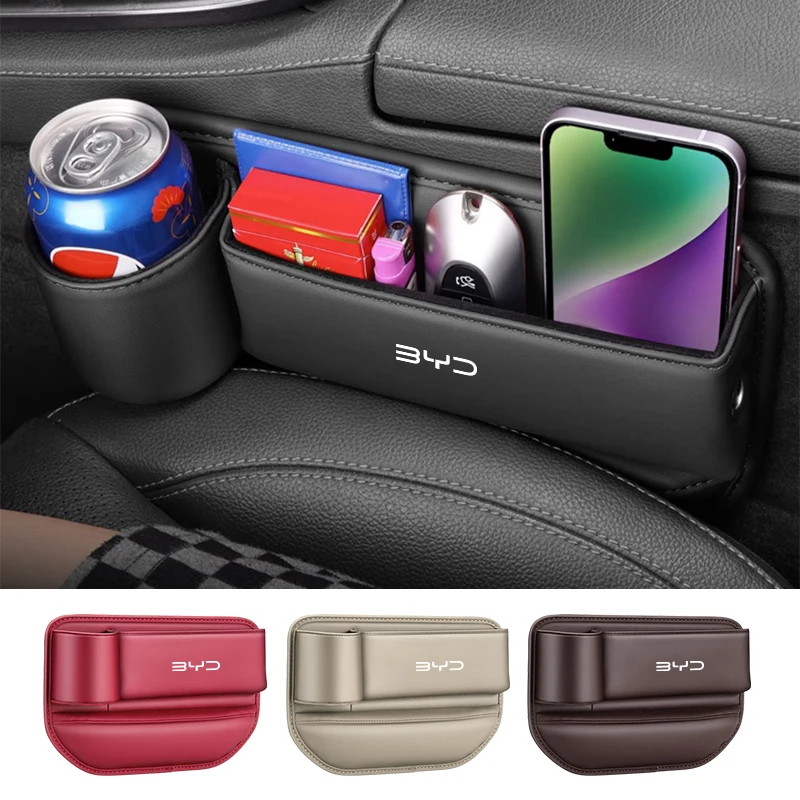 

Car Seat Gap Organizer Storage Box Pocket For BYD Atto 3 Yuan Plus Han Tang EV F3 E6 Dmi Song F0 Qin Pro G3 I3 Accessories