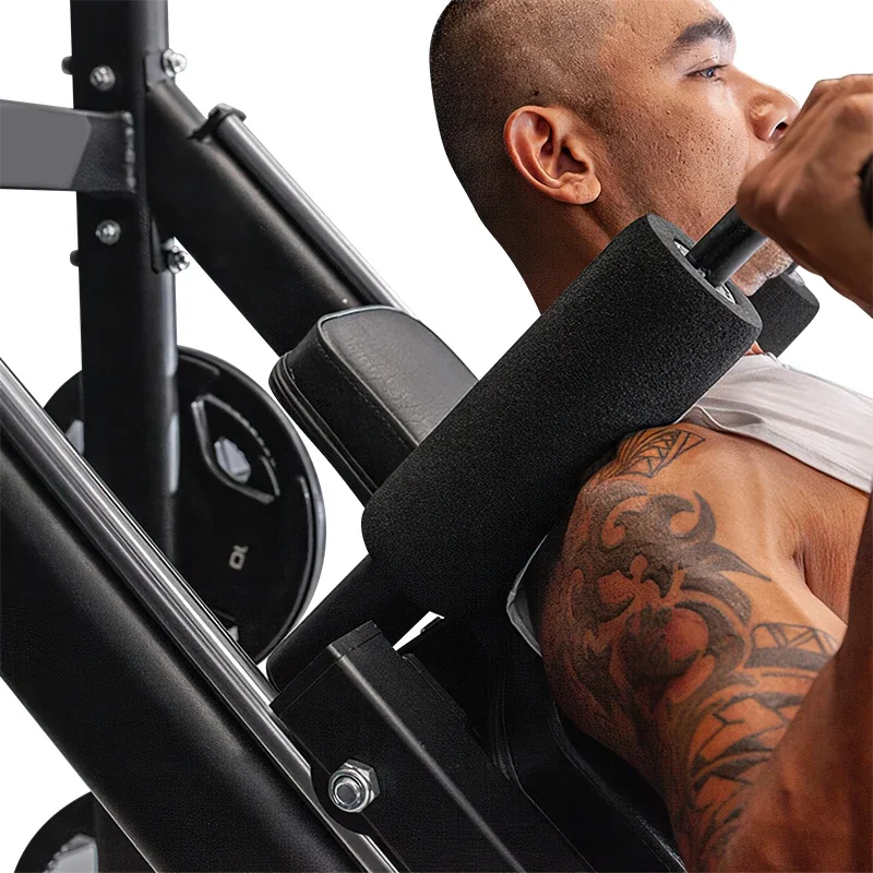 اللياقة البدنية الجانبية الساق الصحافة هاك القرفصاء التجارية 45 درجة آلة لوحة تحميل اللياقة البدنية دبوس تحميل آلة ضغط الساق #4