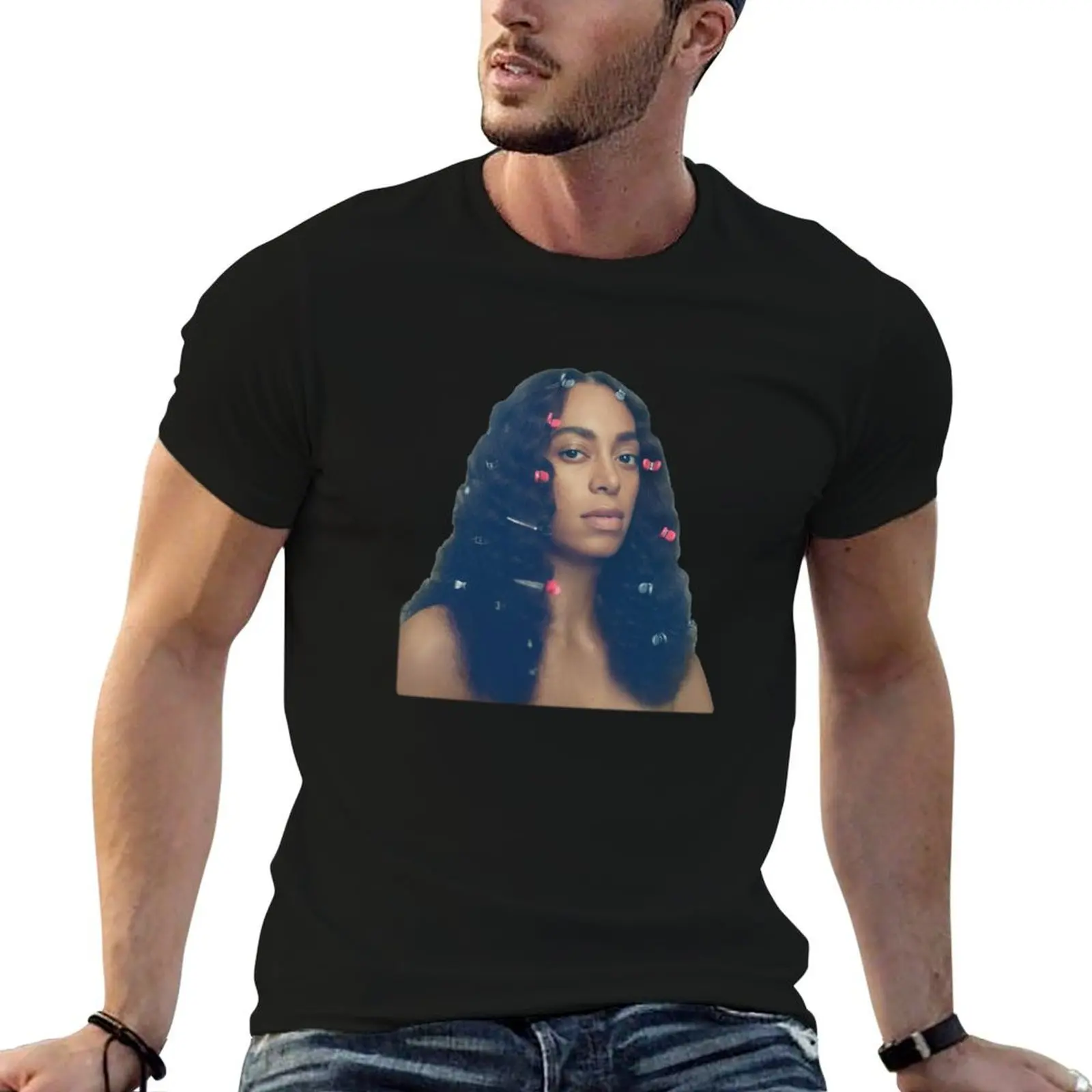 SOLANGE STELLA DONNELLY Relaxed Fit T-Shirt customs oversized Blouse fitted t shirts for men