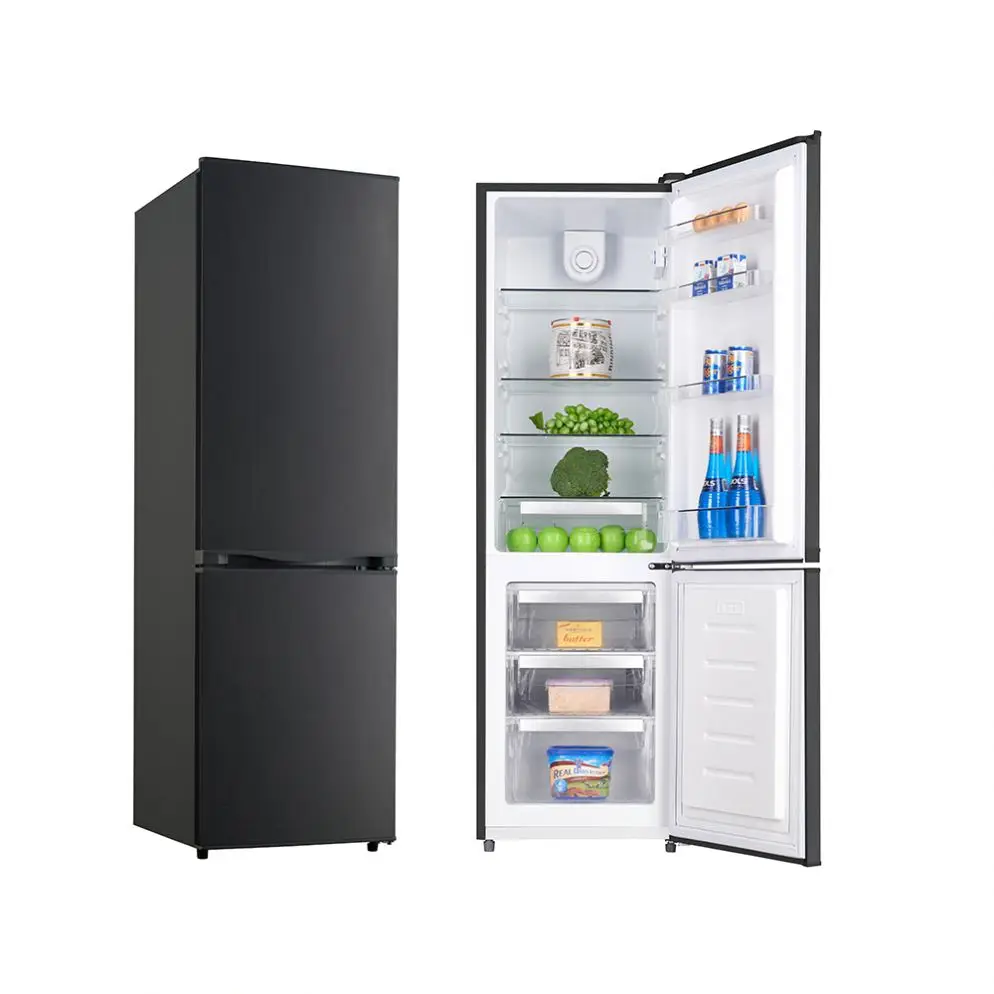 275L Factory Supply SAA SASO Approved Double Door Fridge Glass Door