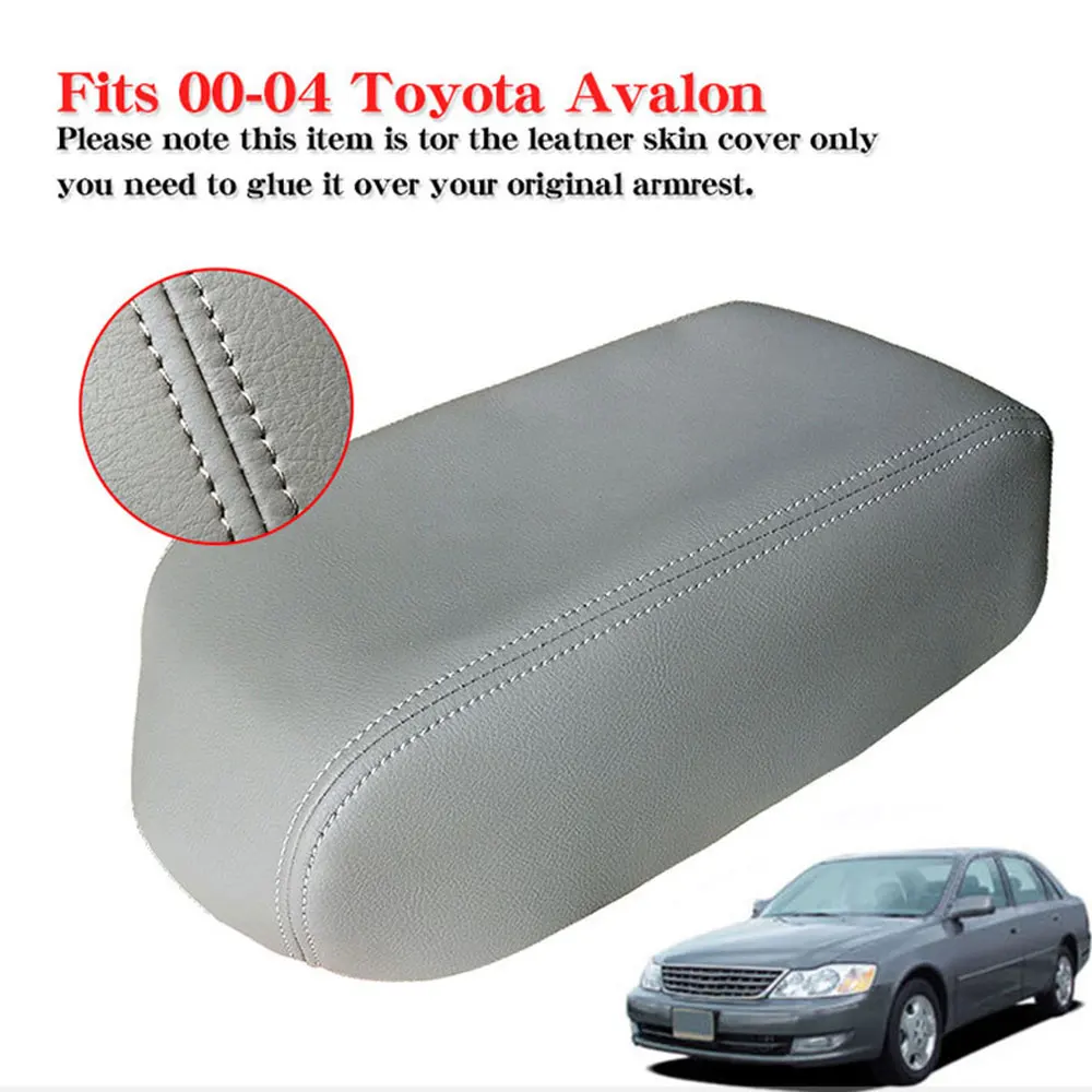 Leather Car Center Console Lid Armrest Cover  Trim Protection Parts For Toyota Avalon 2000 2001 2002 2003 2004 Car Accessories