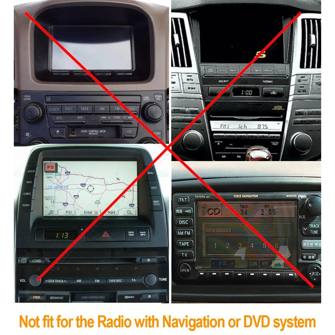 Moonet Car MP3 مدخل USB AUX محول CD تغيير لتويوتا أفينسيس RAV4 أوريس كورولا يارس كامري تاكوما وكزس (6 + 6pin)