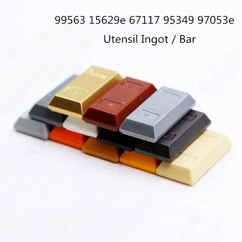 1 Pcs Buildings Blocks 99563 15629e 67117 95349 97053e Utensil Ingot / Bar Collection Bulk Modular GBC Toy For High-Tech MOC