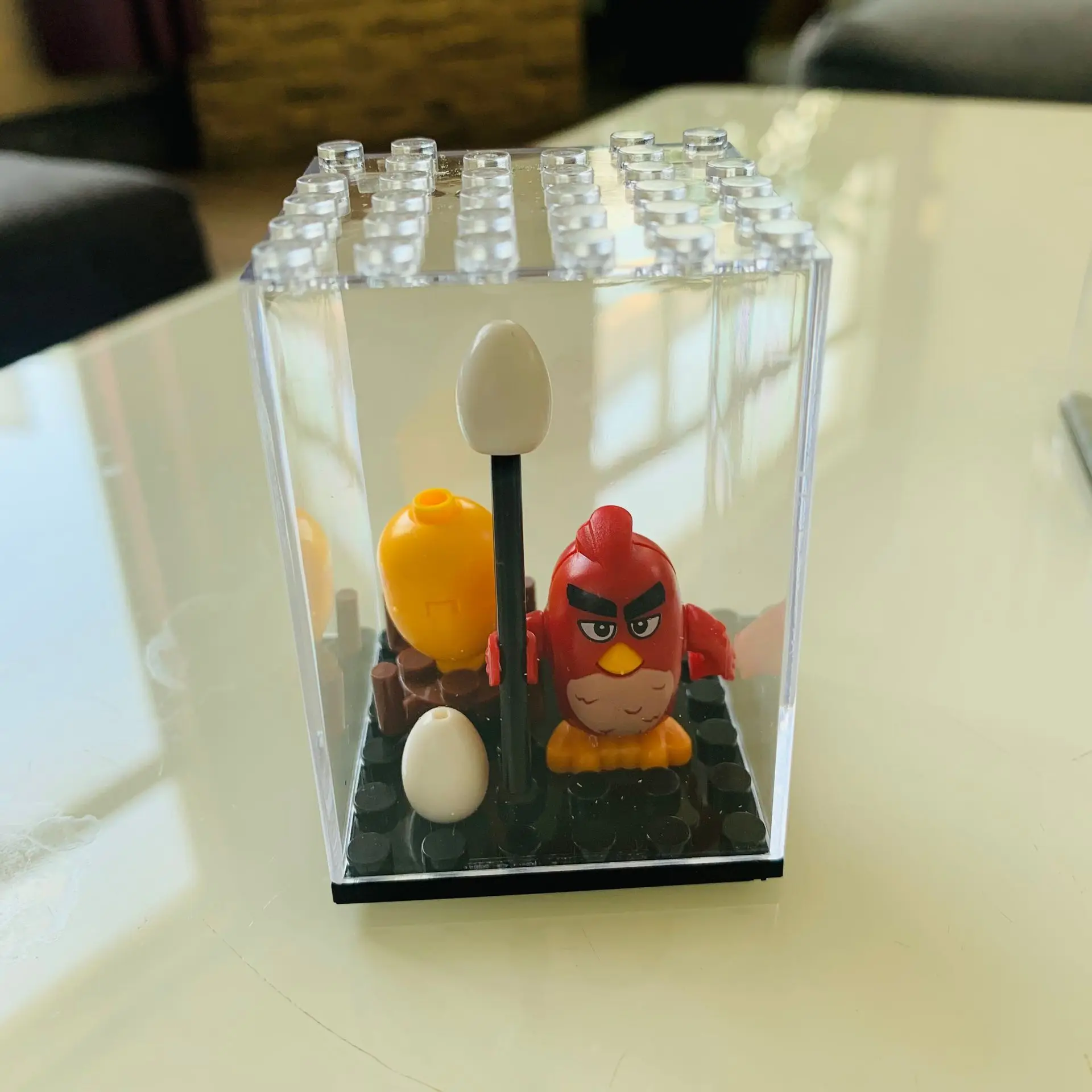 Black Building Block Display Case Minifigure Small Particle Box For Action Figures Blocks Stackable Storage Case Gift For Lego