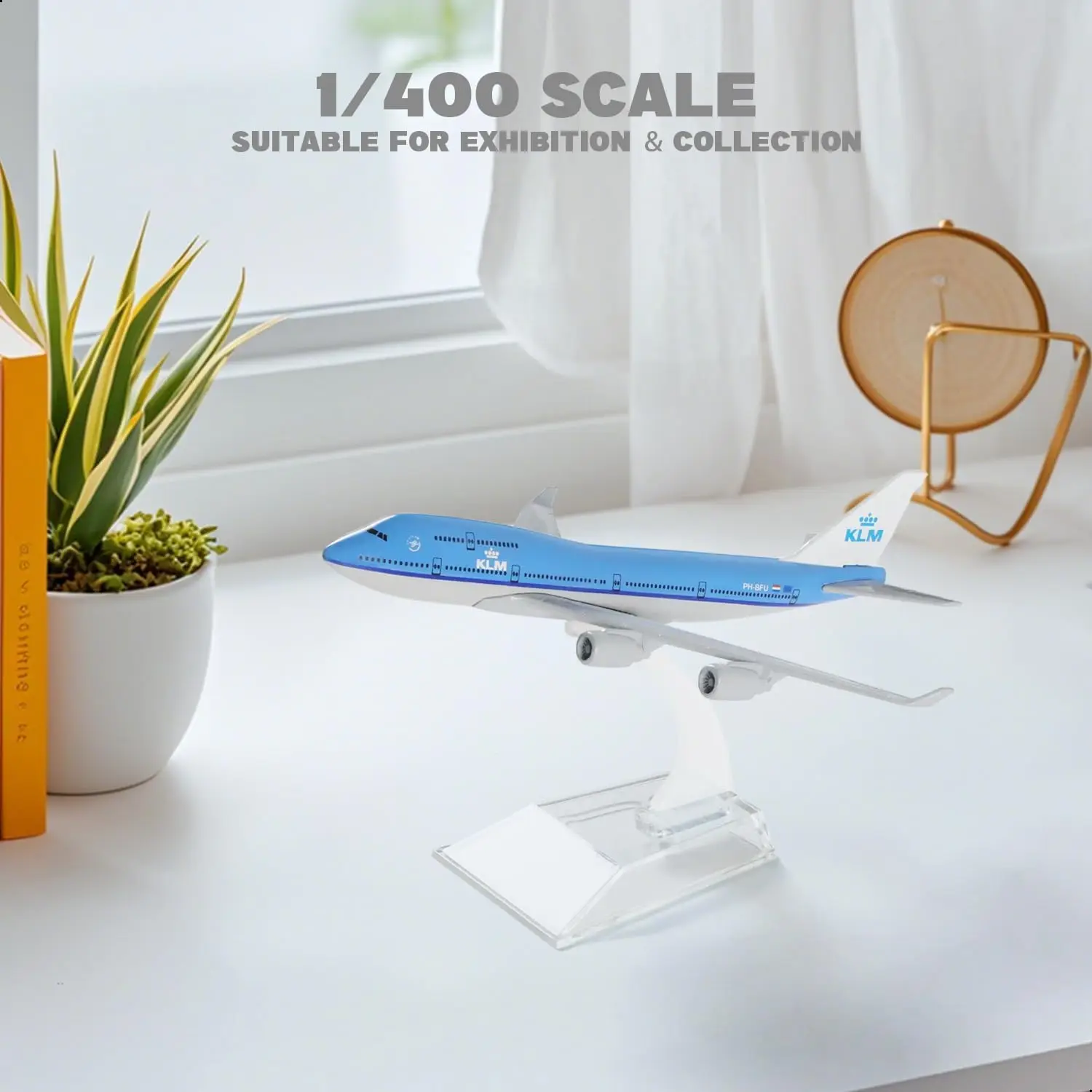 

Масштабная модель самолета KLM B747 (1:400) из литого металла с подставкой для авиационных энтузиастов, подарок или украшение для рабочего стола, игрушечный самолет 747