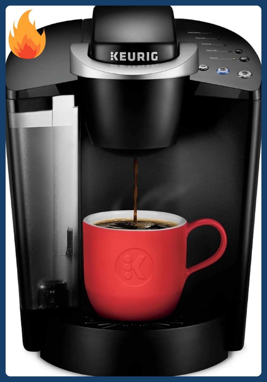 

[Скидка на цена! ]K-Classic Капсульная кофеварка K-Cup на одну порцию, 3 размера заваривания, съемный резервуар емкостью 48 унций, черный