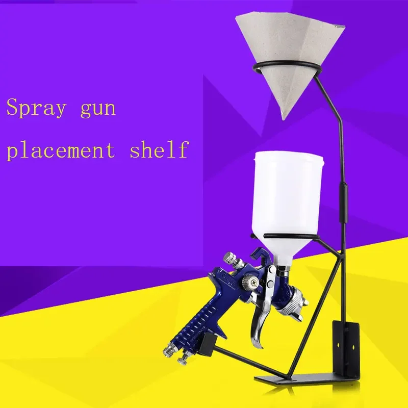 Car Spray Gun Rack Can Be Placed On The Display Rack Fixed Paper Funnel Tool Can Be Used For Nailing The Wall