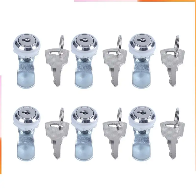 

A92Z 6X полезные кулачковые замки для шкафчиков, почтового ящика, ящиков, шкафов + ключи