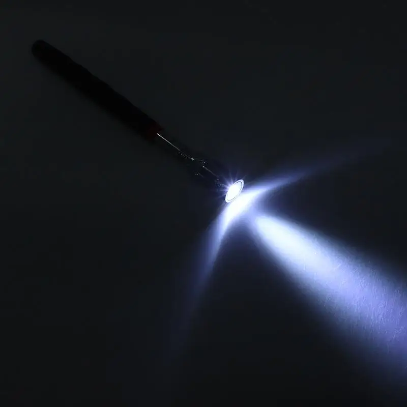 Telescopic Magnetic Pen Screw Nut Bolt Extendable Magnetic Pick Up Tool Portable Long Reach LED Light Adjustable Pickup Rod