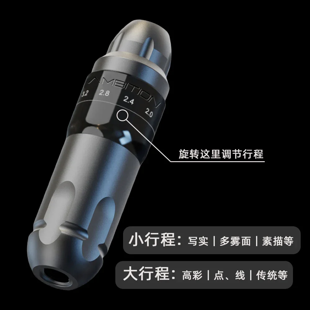 2026 f Professional wireless tattoo pen set with adjustable stroke and RCA head cutting and coloring all-in-one machine