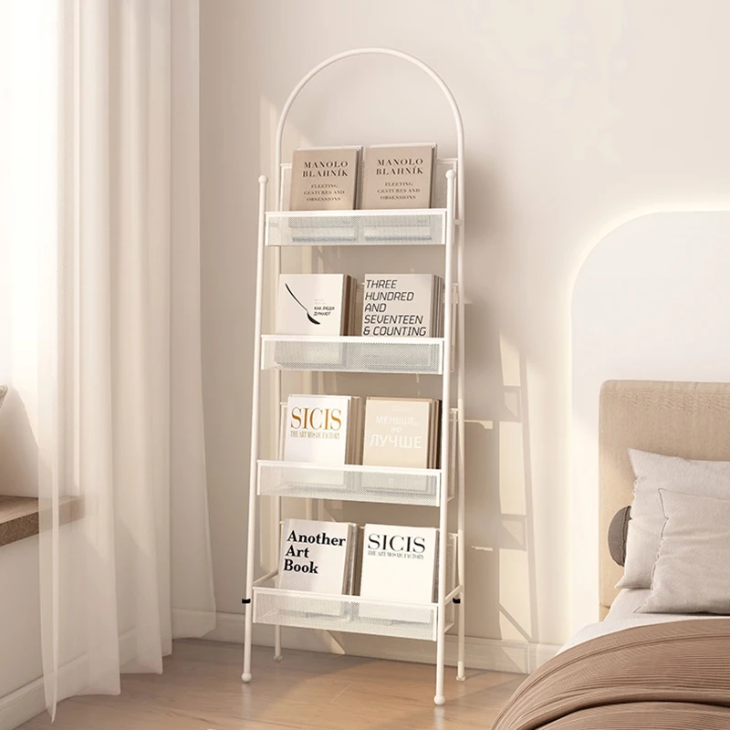 

Corner Metal Display Stand Cabinet Kitchen Magazine Book Accessories Shelves Bathroom Storage Regale Estante Home Decorations