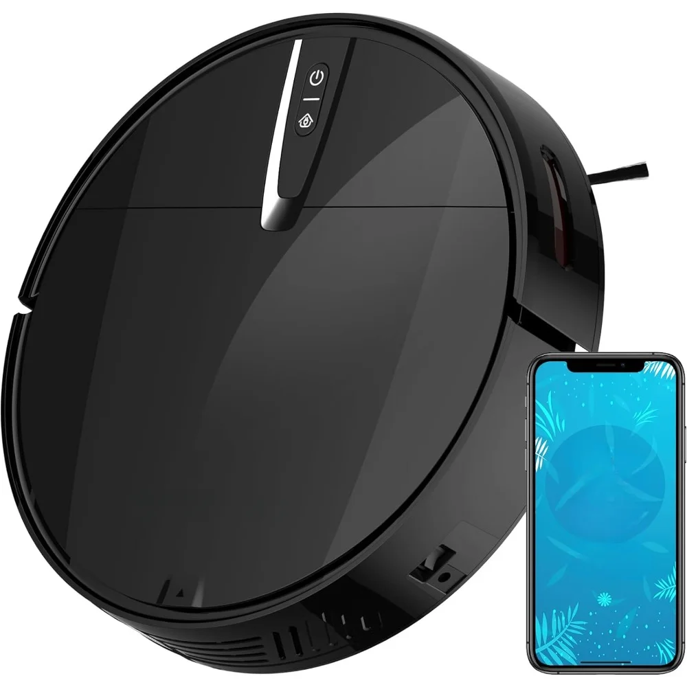 

Robot Vacuum Cleaner with 3000Pa Cyclone Suction, APP/Voice/Remote Control, Automatic Self-Charging Robotic Vacuum, Cleaning