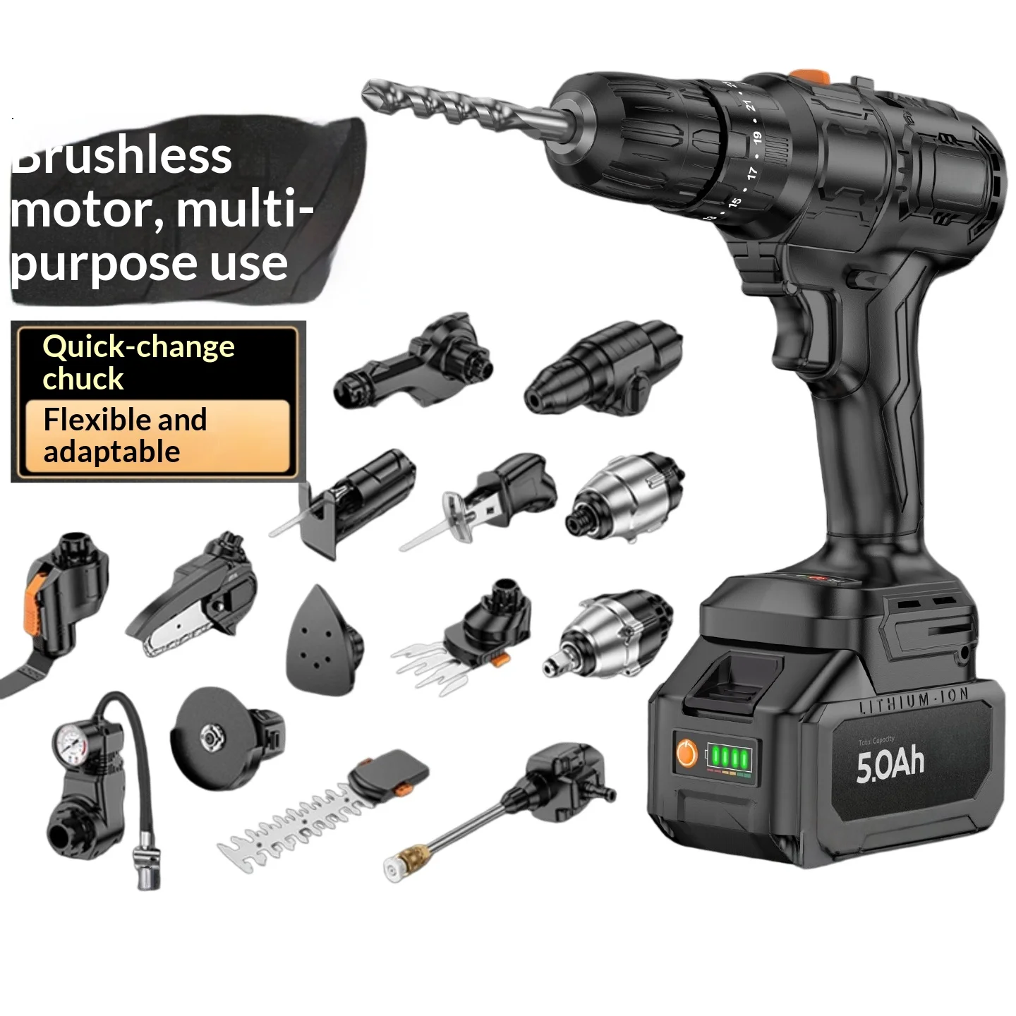Hand Drill Conversion Angle Grinder Electric Hammer Electric Wrench Electric Chain Saw Grinder Jig Saw Working Head디월트 전동드릴 임팩드릴