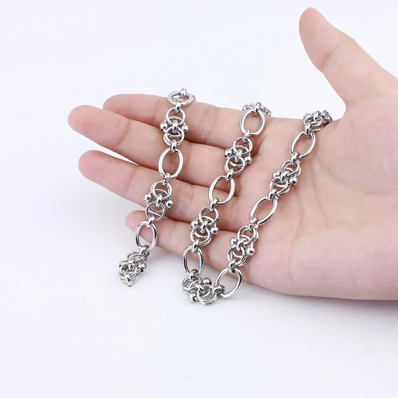New Hip Hop 316L stainless steel DIY Chain Necklace Bracelet for Men Women High Quality Strong Solid Keel Jewelry