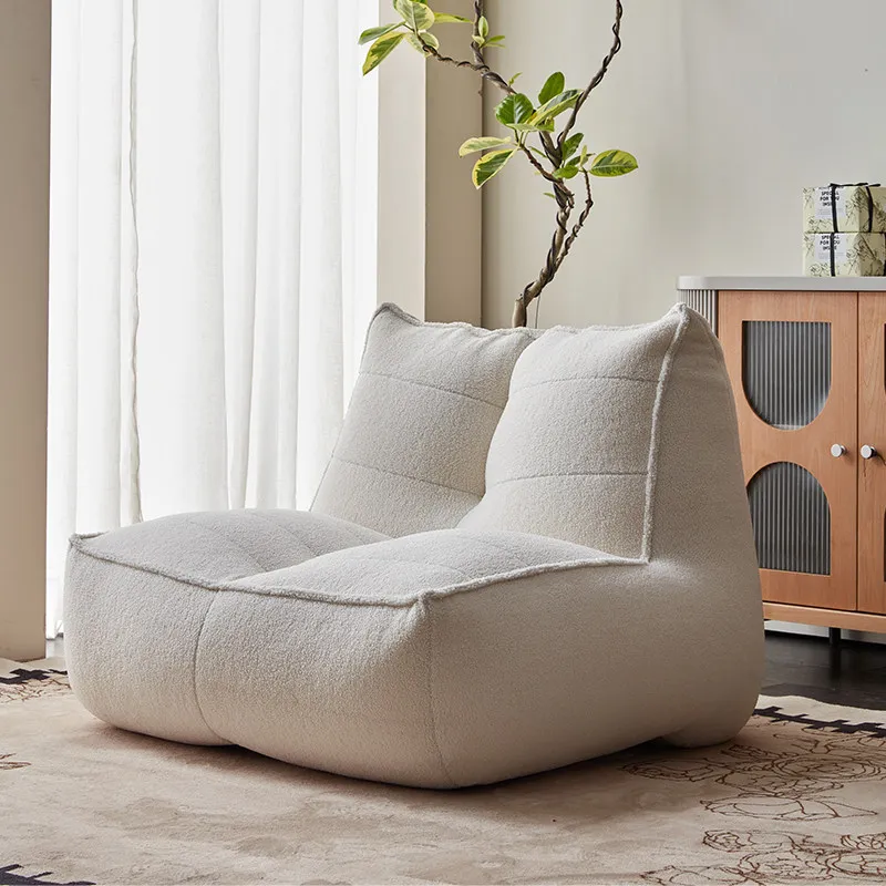 Recamera Moderne Sitzsack-Sofas mit Schlaffunktion Weiche Chaiselongue Sitzsack-Sofas Lounge Einzelmöbel für das Wohnzimmer