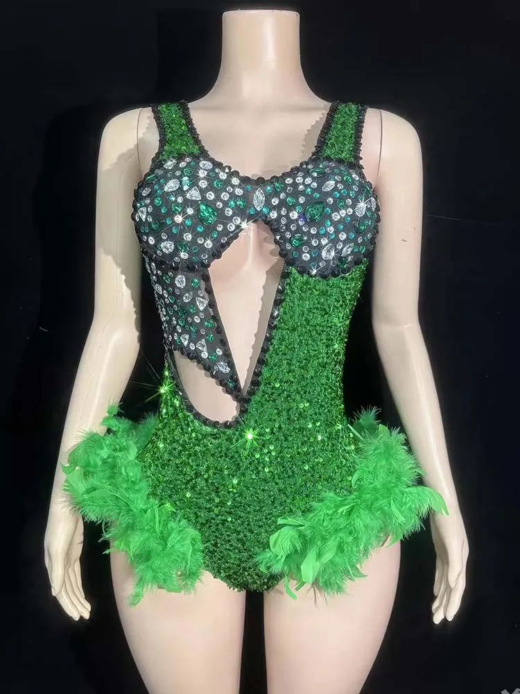 

High Quality Hot Stamping Sexy Hollow Suspender Feather Jumpsuit 2026 New Fashionable Custom Women'S Clothing