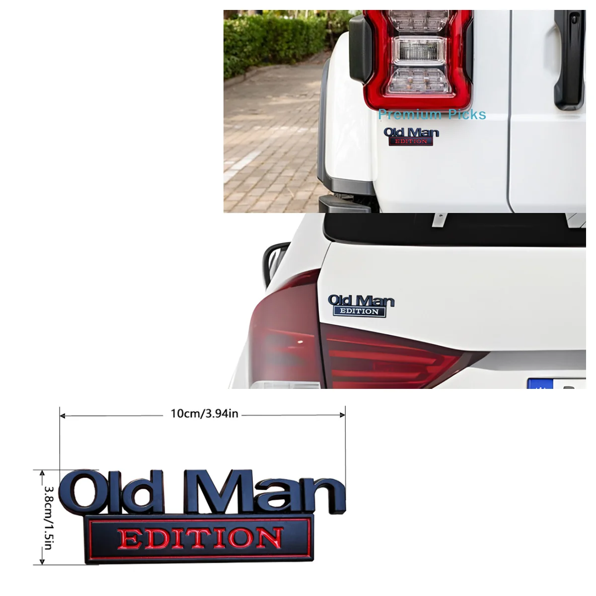 Men Accessories Logo - 1 Adesivo Metálico 3D Cromado para