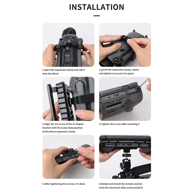 aa08-u-shaped-handheld-follow-shooting-stand-set-expansion-mount-bracket-for-dji-mavic-4-pro-drone-modification-for-rc-pro2