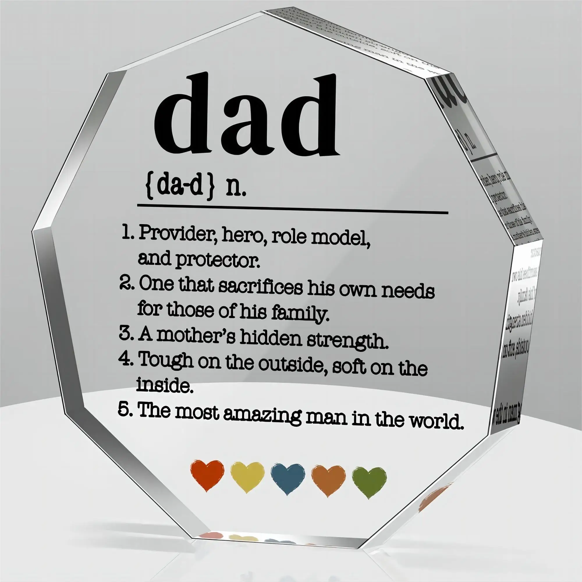 Dad Gifts from Daughter Son Wife Best Dad Ever Gifts Fathers Day Birthday Christmas Gifts ，  Acrylic Decorative Signs Plaques ﻿