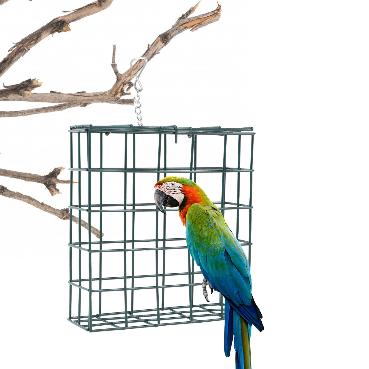 

2pcs Feeder Square Durable Outdoor Garden Indoor Feeding Station Play Safe Comfortable Creative Design Ornament For