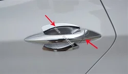 Car styling ABS Chrome Door Handle Cover for 2011-2016 hyundai Elantra With smart hole Car cover Auto parts