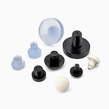 PP PVC kauçuk vidalar delik tıpaları Anti çarpışma gömülü dolap kapı tamponlar kaymaz ayak pedi mobilya bağlantı elemanları 5mm-10mm