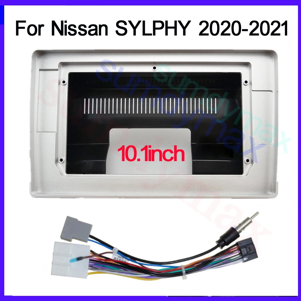 10.1 inch Car Fascia Panel for Nissan SYLPHY 2020 2021 pocket Base Audio Radio Dash Kit Facia Console Bezel Adapter Plate