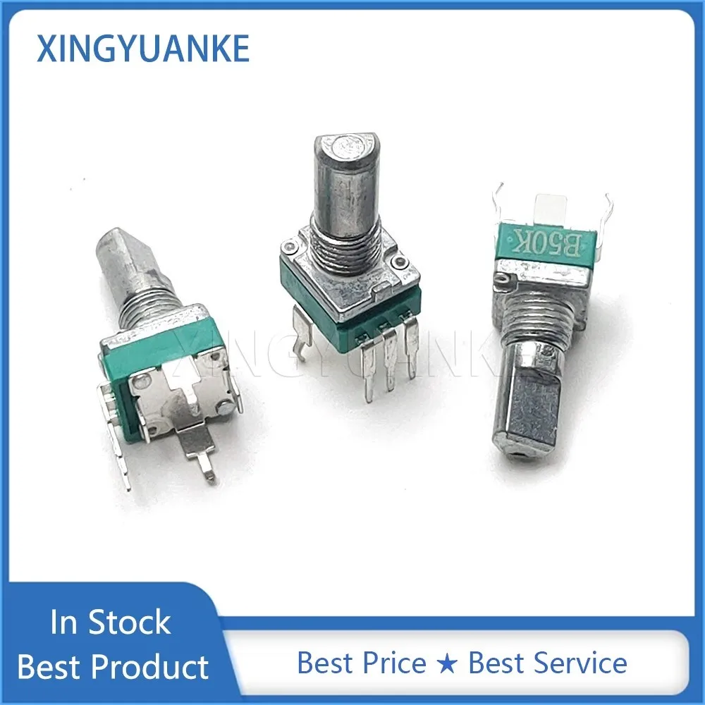 2PCS RK097 Type RV097NH Single B1K 2K 5K 10K A10K 20K 50K 100K 200K 500K 1M C10K C20K C50K Sealed Potentiometer 3-Pin Shaft 15MM