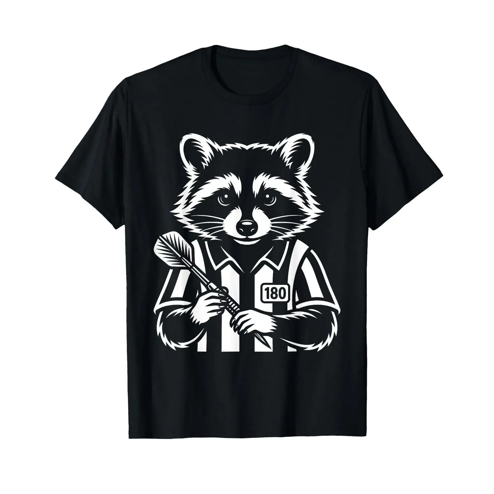 Funny Dart Raccoon Outfit Darts Throwing Dartboard Jersey T Shirt vintage Washed Breathable Slightly Comfortable Versatile