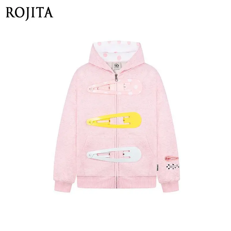 

2026 Spring New American Retro Cute Fun Sweatshirt Jacket Men's and Women's Loose Medium and Long Hooded Jacket