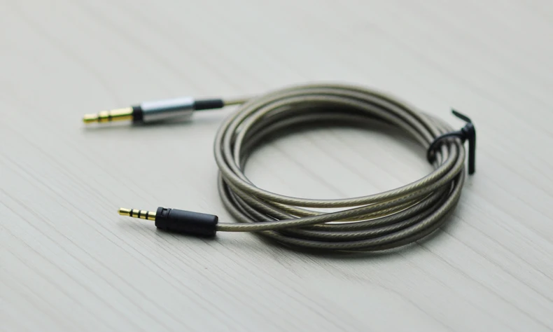 Substituição atualização prata chapeado cabo de áudio para sennheiser hd 4.30i 4.30g 4.40bt 4.50btnc hd 400s hd 450bt 450se 458bt