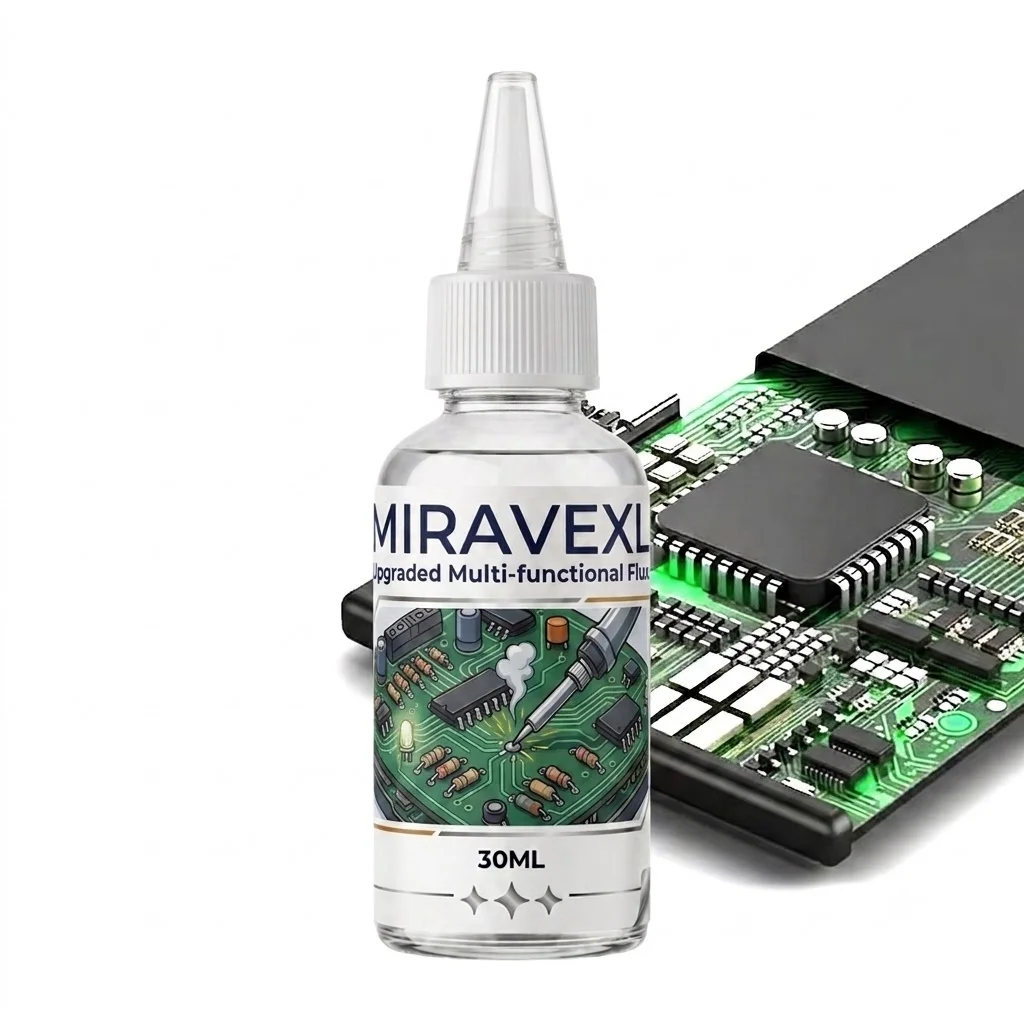 Professional MIRAVEXL 30ML Upgraded Multifunctional Welding Flux for Cellphone Laptop Motherboard PCB Repair No Clean Oil