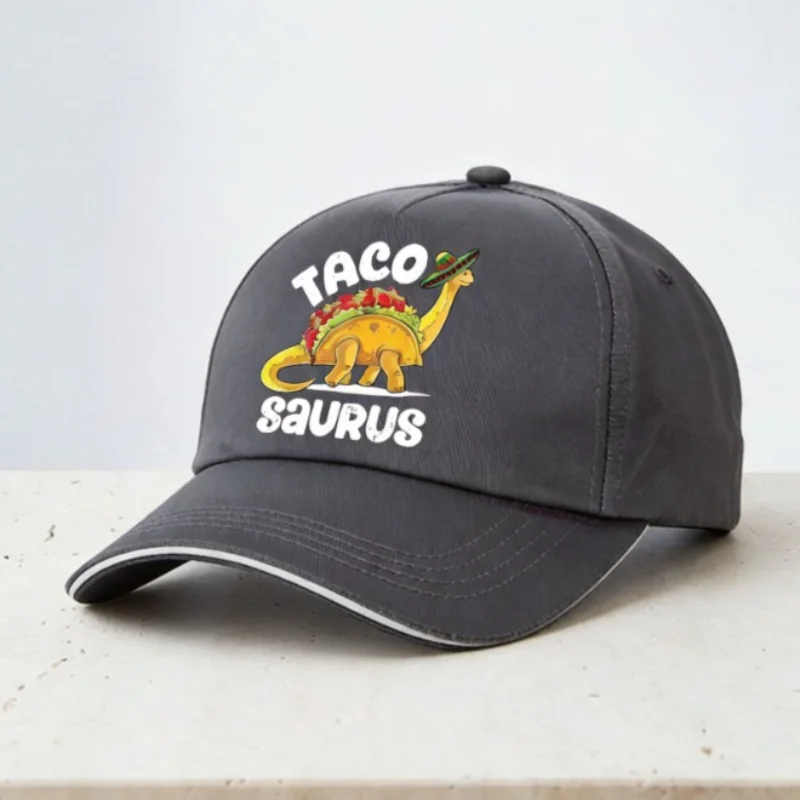 Taco saurus baseball cap cartoon Creative Taco Cinco De Mayo hat man Taco dinosaur Adult Adjustable visor Snapback hats