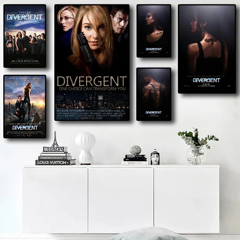 American Sci-Fi Action Movie Divergent Posters Modern Quality Canvas Painting Bedroom Living Sofa Wall Art Home Decor Picture