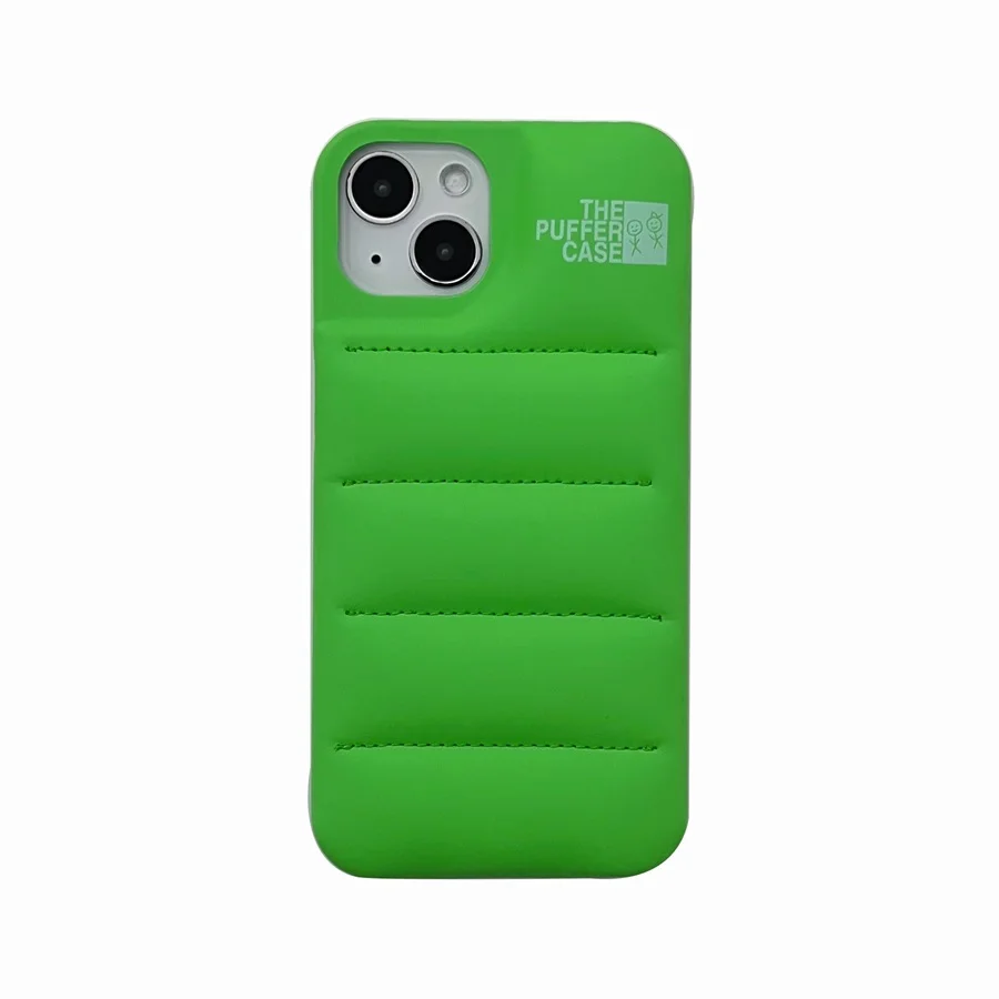 Fashion Solid Color The Puffer Case For iPhone 16 15 14 13