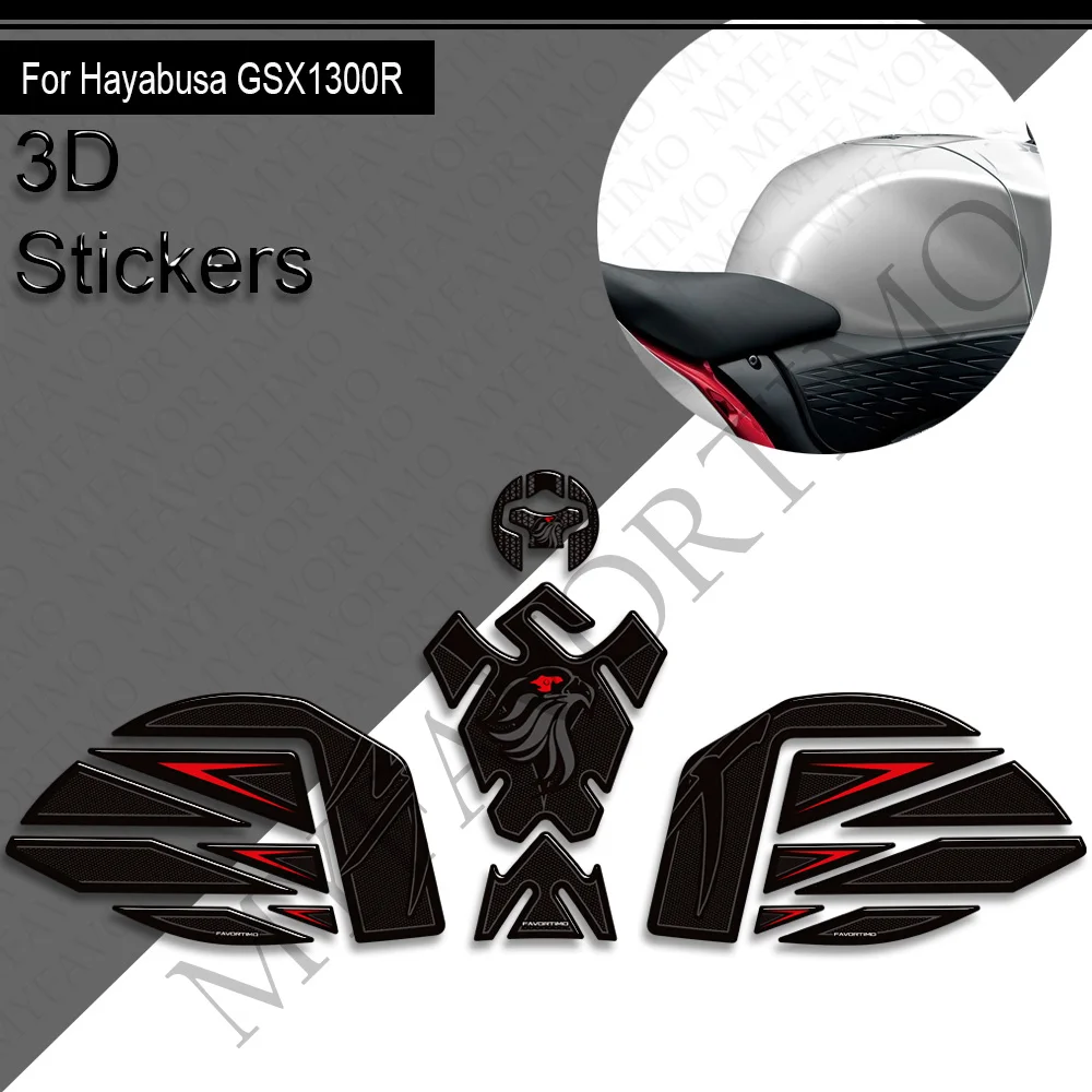 

2022 2023 2024 2025 For Suzuki Hayabusa GSX1300R GSXR 1300 GSX 1300R Tank Pad Side Grips Gas Fuel Oil Kit Knee Stickers Decals