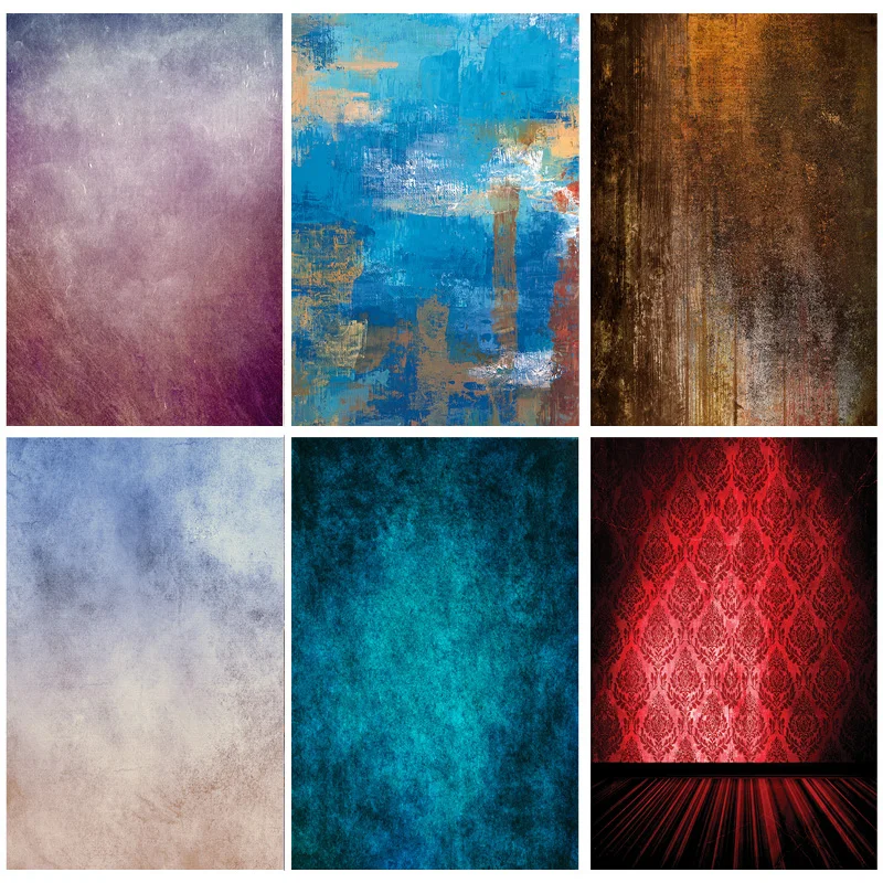 

SHUOZHIKE Art Fabric Gradient Vintage Photography Background Newborn Baby Portrait Photo Backdrops Studio Props ZLC-05
