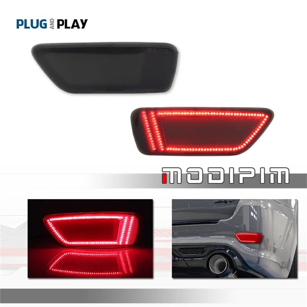 Rear Bumper Reflector LED Lights Tail/Brake Light Rear Fog Light For Jeep Grand Cherokee & Compass For Dodge Journey 2011-2017