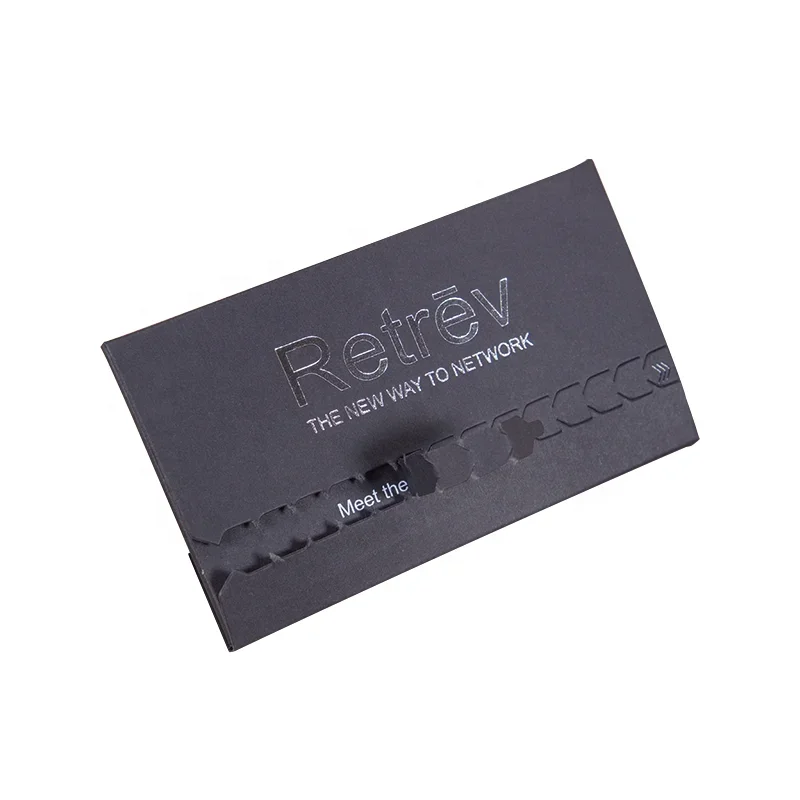 Sobres de invitación de embalaje de tarjeta de regalo Vip de crédito de sobre de billetera de papel reciclable con logotipo personalizado