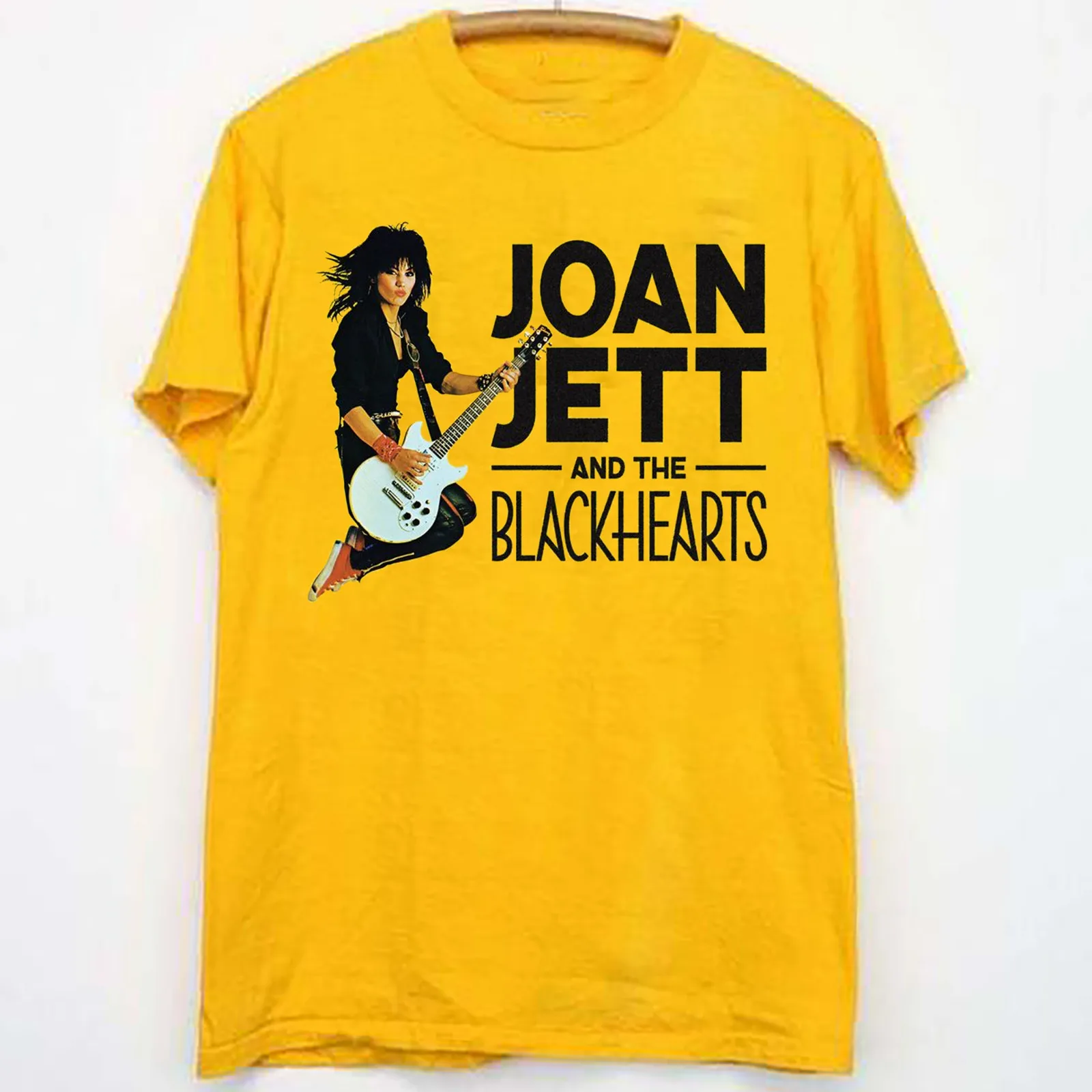 Rare Joan Jett and the Blackhearts Gold Men T Shirt S to 2345XL Gift Fans BE363